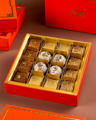 Assorted Mithai Box 16 Pcs