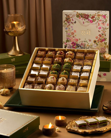 Floral Mithai Box 36 Pcs