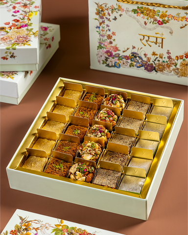 Floral Mithai Box 25 Pcs